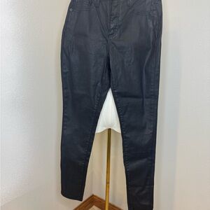 Black Coated Skinny Jeans Mid Rise Size 10 New with Tags